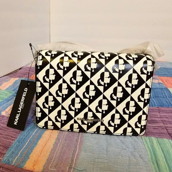 Karl Lagerfeld Lourdes Mini Profile Crossbody, NWT - Picture 1 of 6